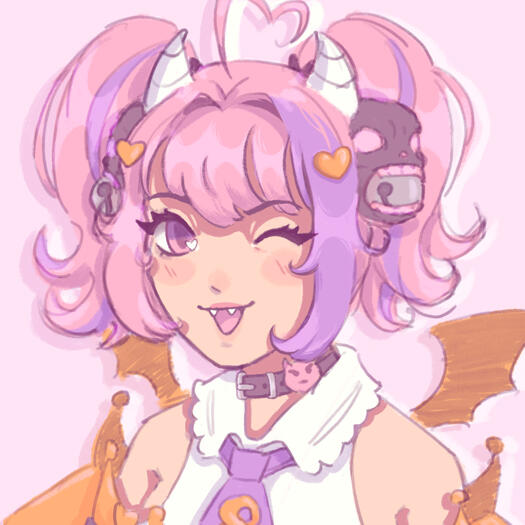 Image shows a portrait of vtuber IronMouse